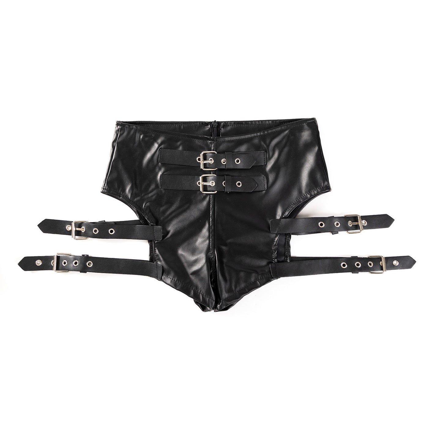 Stretch Patent Leather Performance Shorts