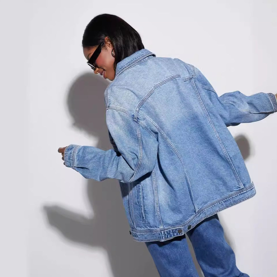 Effortless Light Blue Denim Jacket