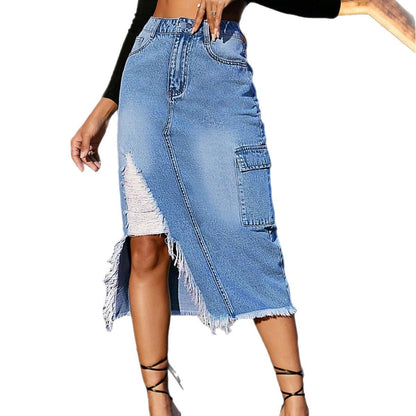 Women's Plus Size Loose Fit Casual Jeans - Korean Style Summer Denim
