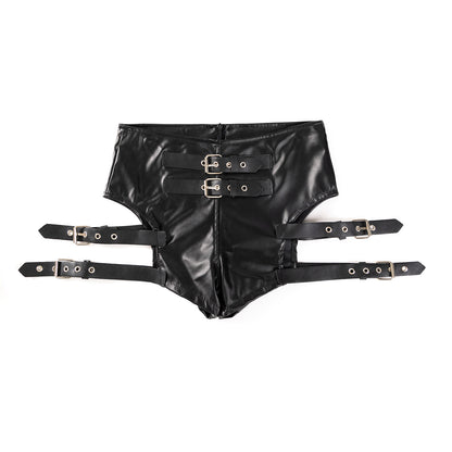 Stretch Patent Leather Performance Shorts